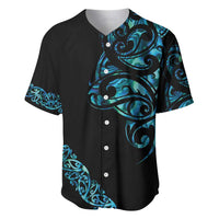 All Black Maori Tribal Tattoo Personalised Baseball Jersey Polynesian Style LT9 Black - Polynesian Pride