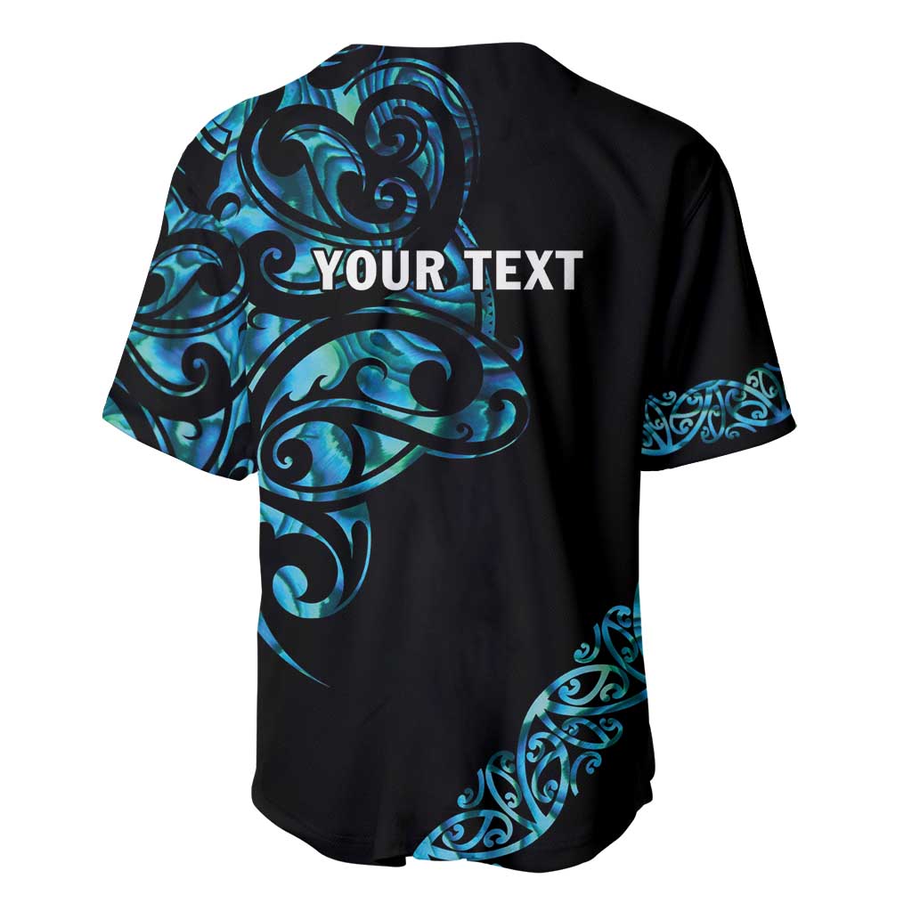 All Black Maori Tribal Tattoo Personalised Baseball Jersey Polynesian Style LT9 - Polynesian Pride