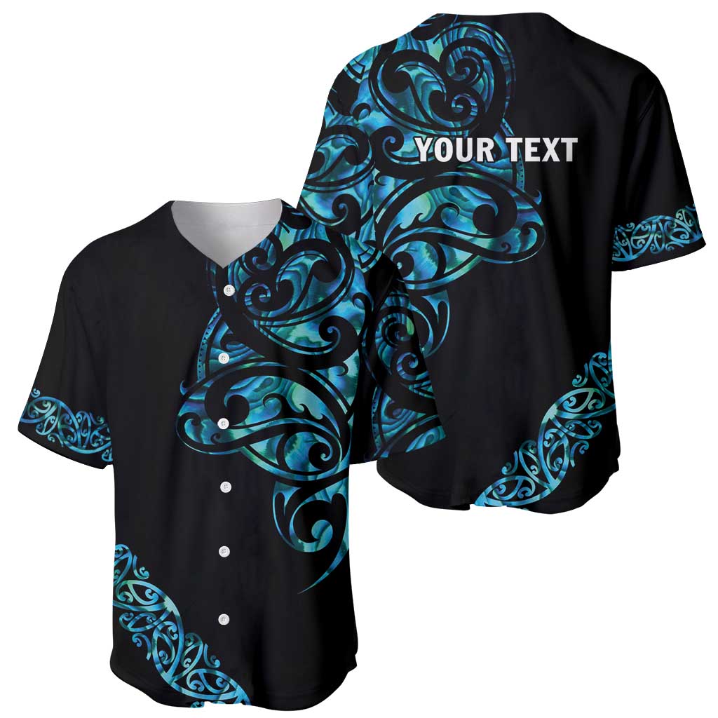 All Black Maori Tribal Tattoo Personalised Baseball Jersey Polynesian Style LT9 - Polynesian Pride