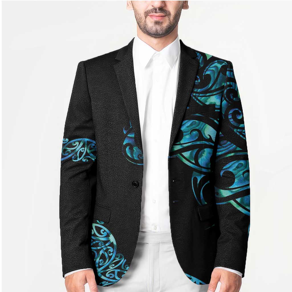All Black Maori Tribal Tattoo Personalised Blazer Polynesian Style LT9 - Polynesian Pride