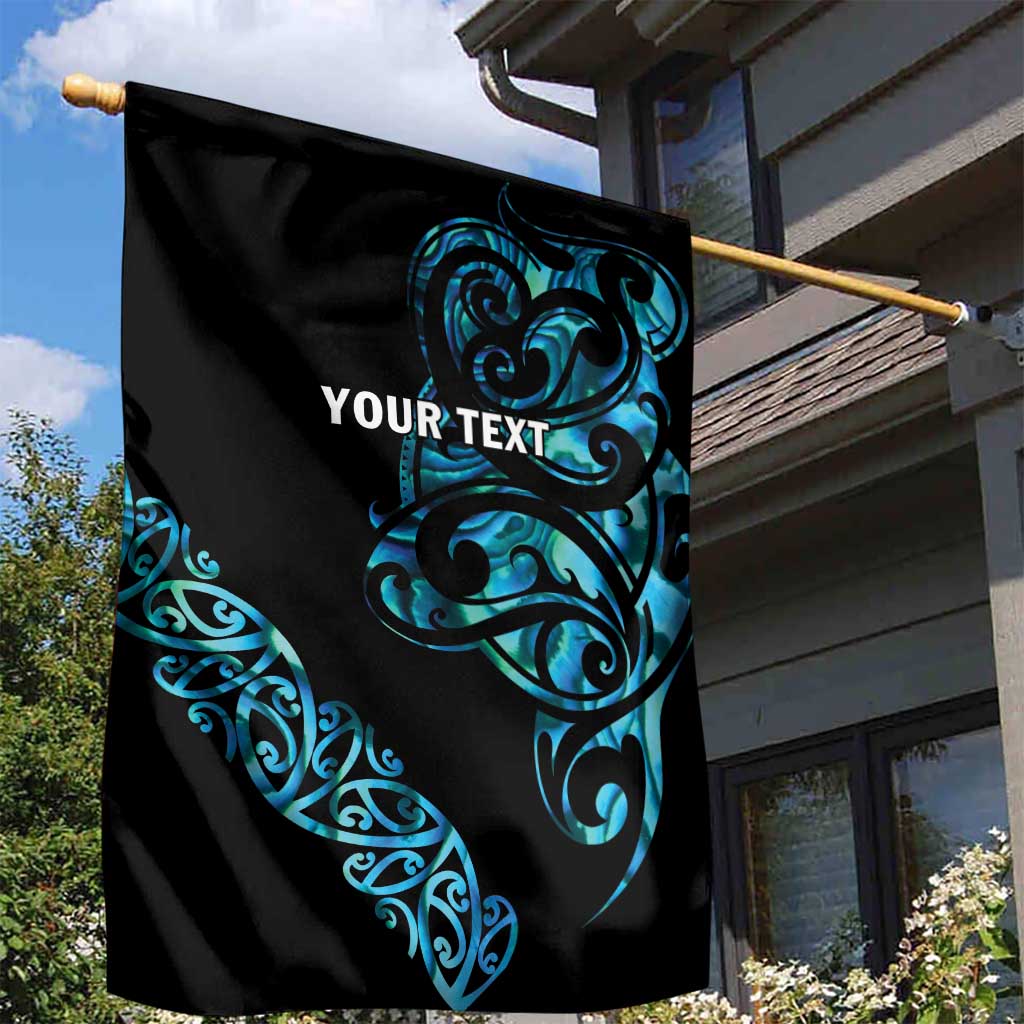 All Black Maori Tribal Tattoo Personalised Garden Flag Polynesian Style LT9 - Polynesian Pride
