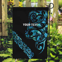 All Black Maori Tribal Tattoo Personalised Garden Flag Polynesian Style LT9 Garden Flag Black - Polynesian Pride