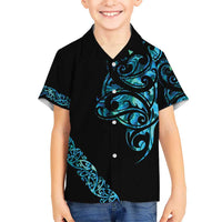 All Black Maori Tribal Tattoo Personalised Hawaiian Shirt Polynesian Style LT9 - Polynesian Pride