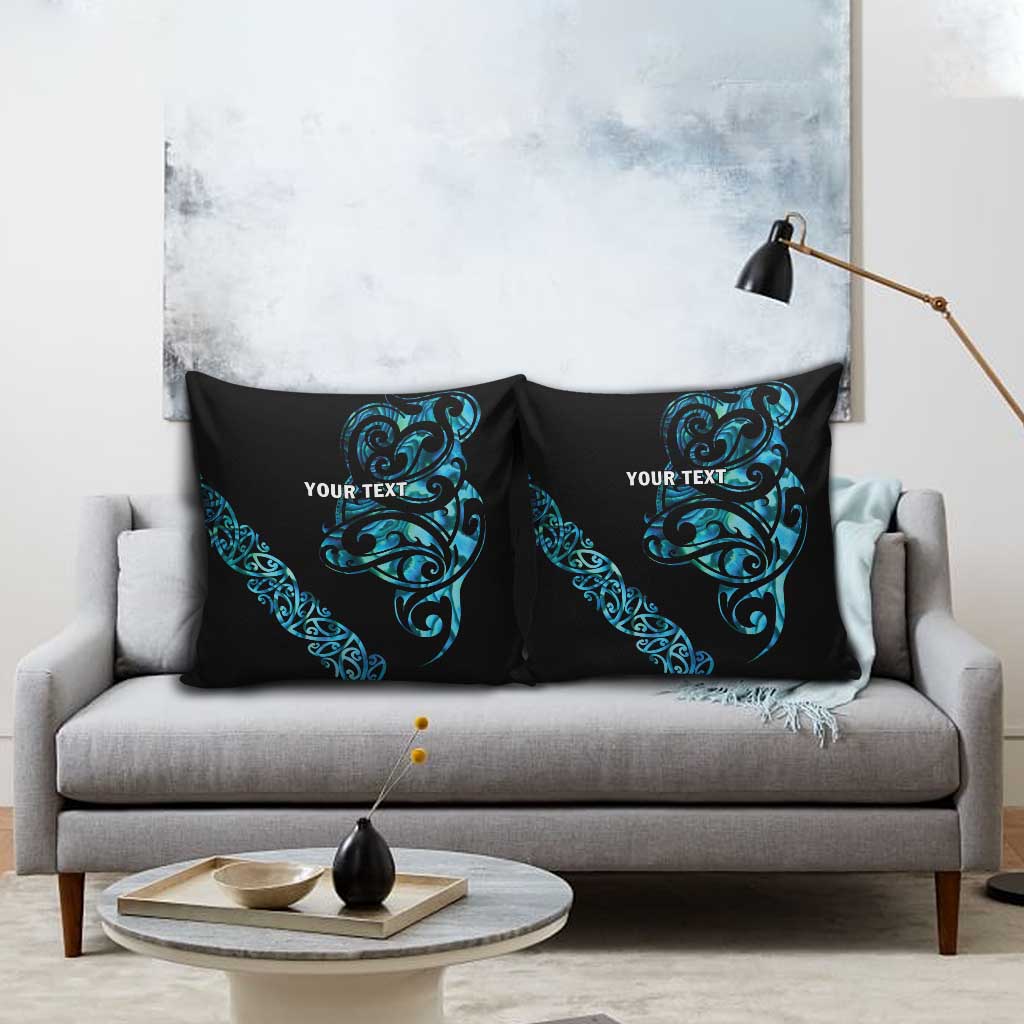All Black Maori Tribal Tattoo Personalised Pillow Cover Polynesian Style LT9 - Polynesian Pride