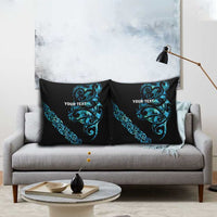 All Black Maori Tribal Tattoo Personalised Pillow Cover Polynesian Style LT9 - Polynesian Pride