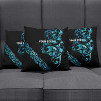 All Black Maori Tribal Tattoo Personalised Pillow Cover Polynesian Style LT9 - Polynesian Pride