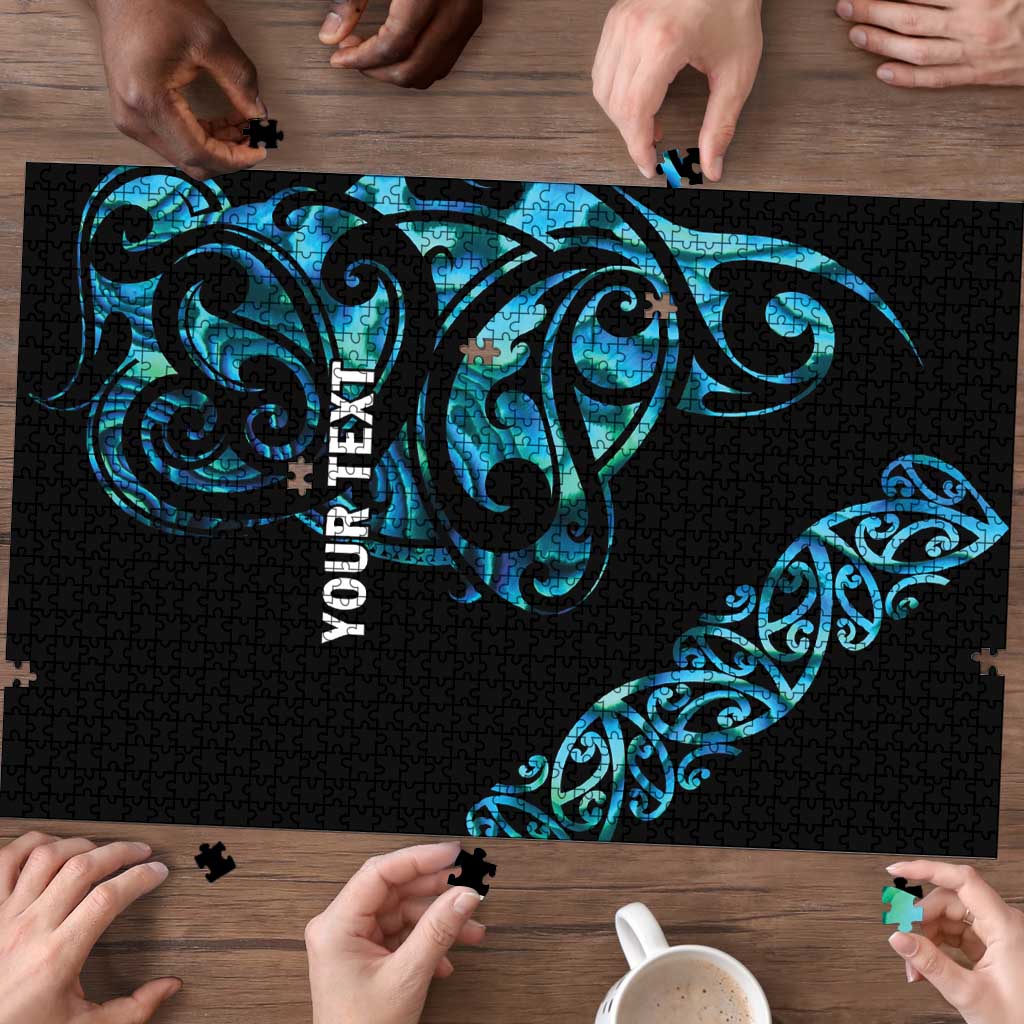 All Black Maori Tribal Tattoo Personalised Puzzle Polynesian Style LT9 - Polynesian Pride