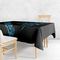 All Black Maori Tribal Tattoo Personalised Tablecloth Polynesian Style LT9 - Polynesian Pride