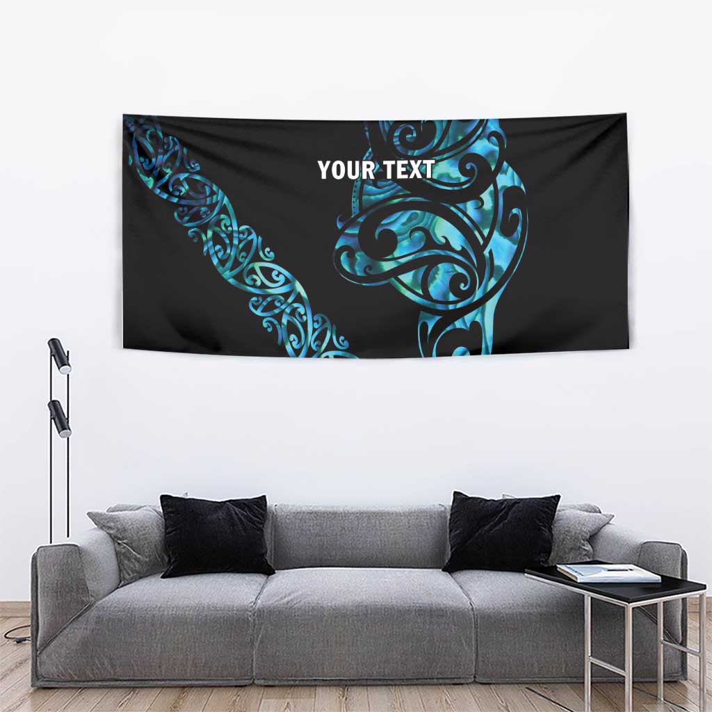 All Black Maori Tribal Tattoo Personalised Tapestry Polynesian Style LT9 - Polynesian Pride