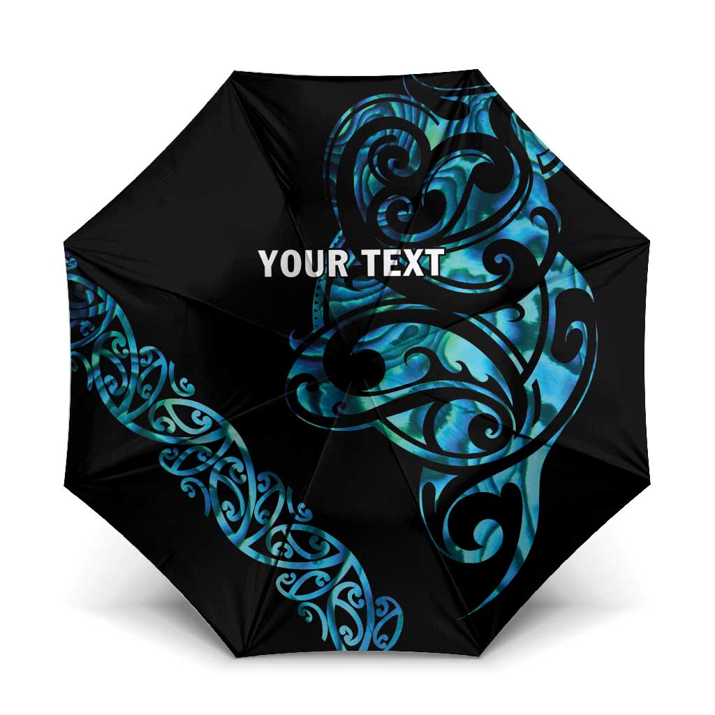 All Black Maori Tribal Tattoo Personalised Umbrella Polynesian Style LT9 One Size Folded 11.42 inch Opened Diameter 37.4 inch Black - Polynesian Pride