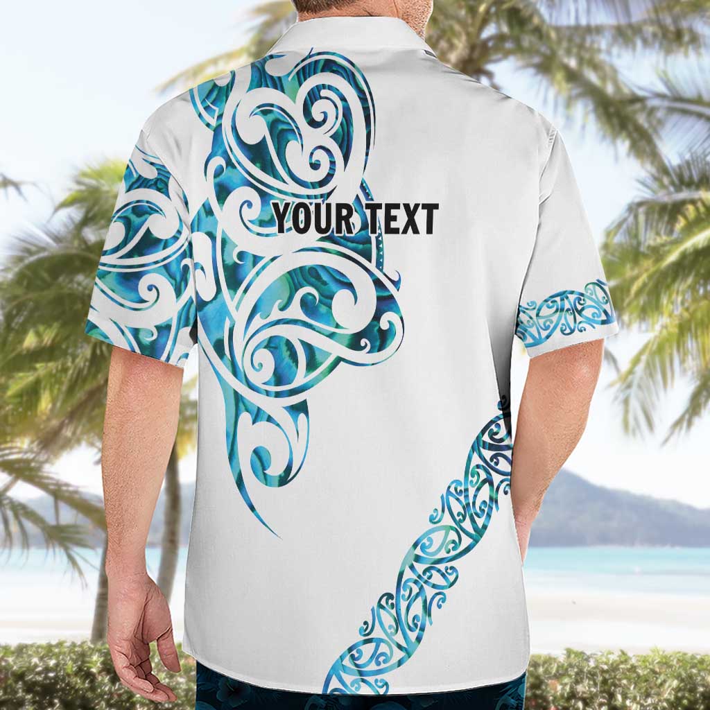 All White Maori Tribal Tattoo Personalised Hawaiian Shirt Polynesian Style LT9 - Polynesian Pride