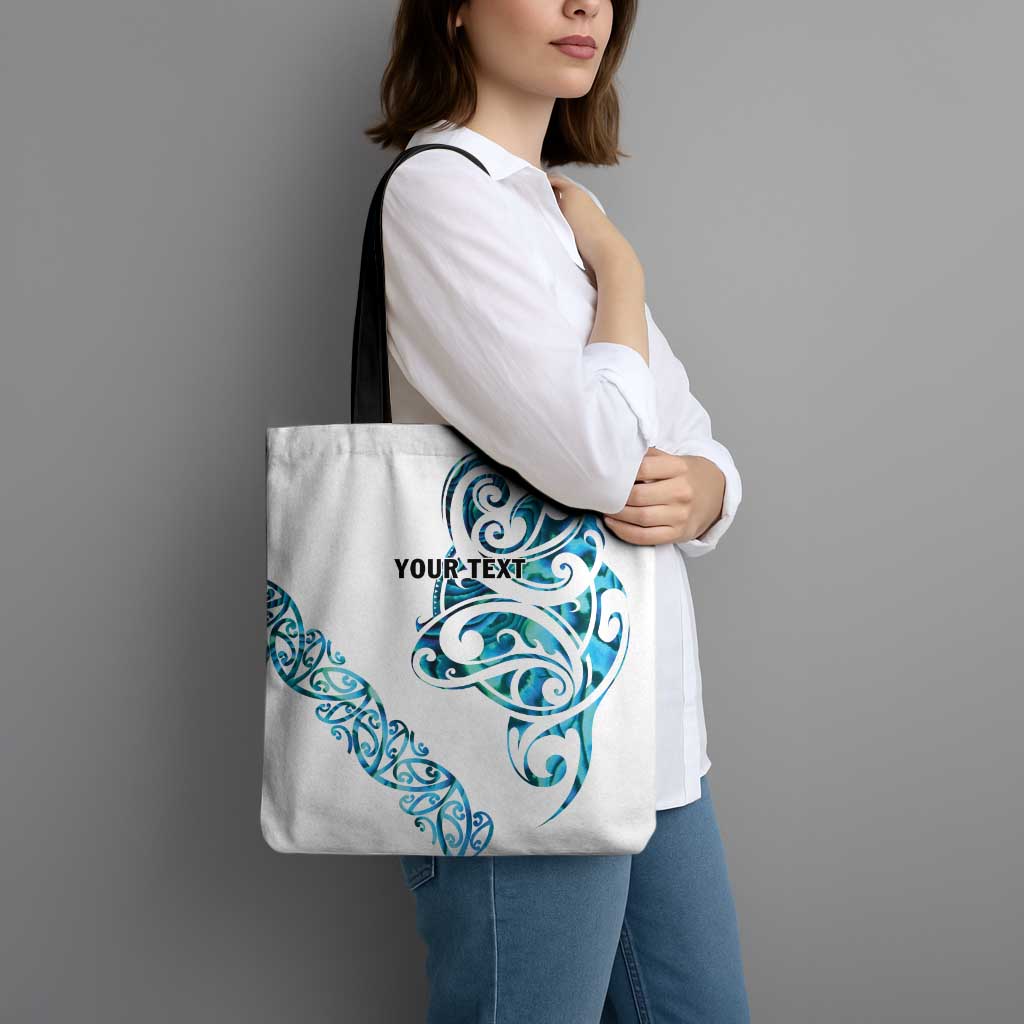 All White Maori Tribal Tattoo Personalised Tote Bag Polynesian Style LT9 - Polynesian Pride