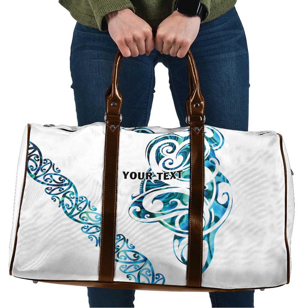 All White Maori Tribal Tattoo Personalised Travel Bag Polynesian Style LT9 White - Polynesian Pride