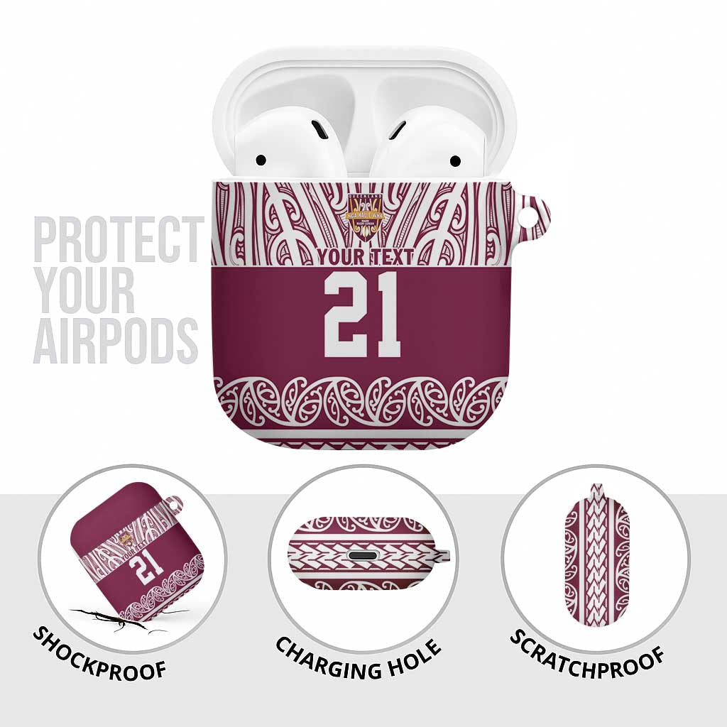 Queensland Maori Nga Hau E Wha Custom AirPods Case Polynesian Maori Tribal Pattern LT9 - Polynesian Pride
