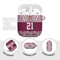 Queensland Maori Nga Hau E Wha Custom AirPods Case Polynesian Maori Tribal Pattern LT9 - Polynesian Pride