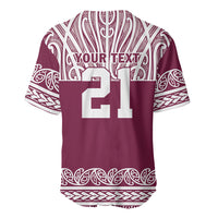 Queensland Maori Nga Hau E Wha Custom Baseball Jersey Polynesian Maori Tribal Pattern LT9 - Polynesian Pride