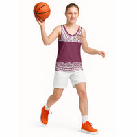 Queensland Maori Nga Hau E Wha Custom Basketball Jersey Polynesian Maori Tribal Pattern LT9 - Polynesian Pride