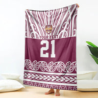 Queensland Maori Nga Hau E Wha Custom Blanket Polynesian Maori Tribal Pattern LT9 - Polynesian Pride