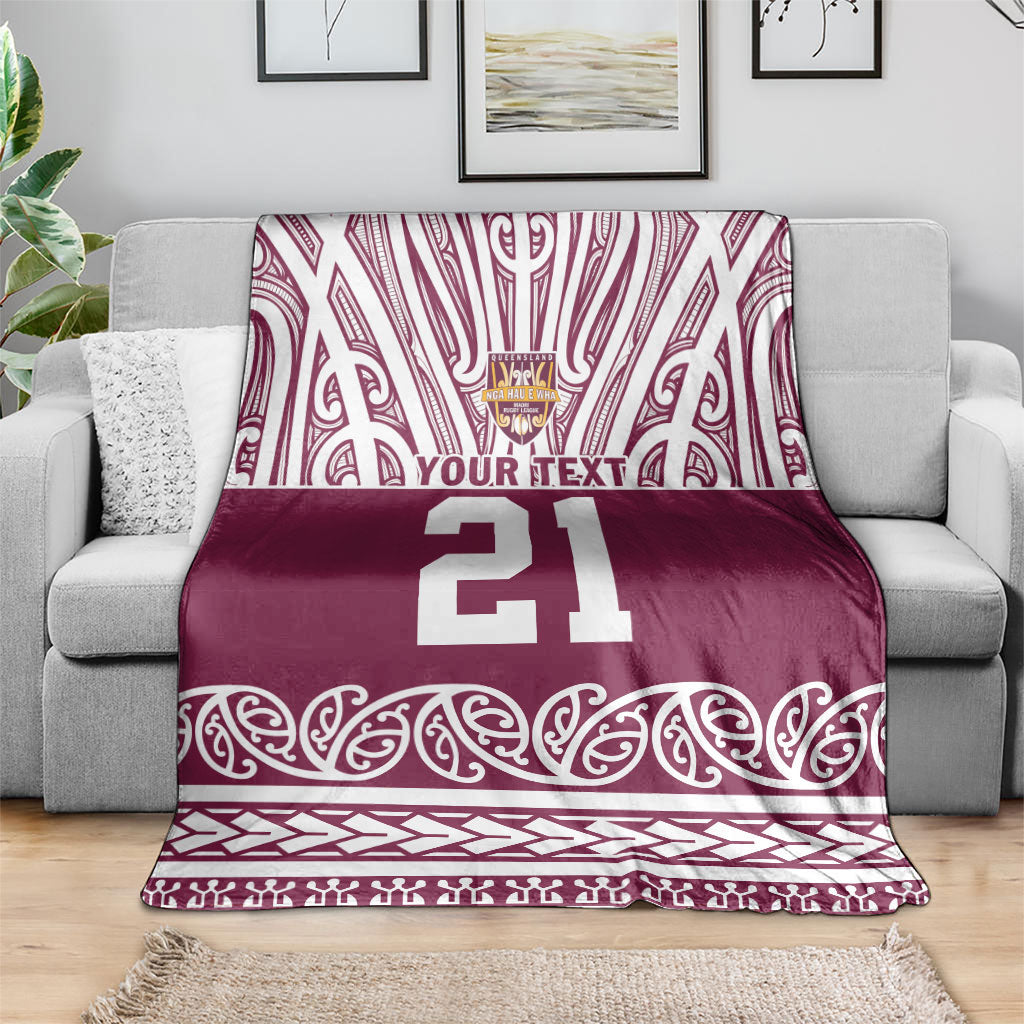 Queensland Maori Nga Hau E Wha Custom Blanket Polynesian Maori Tribal Pattern LT9 - Polynesian Pride