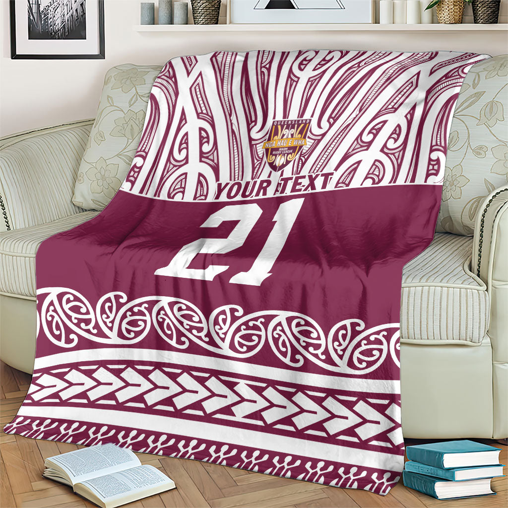 Queensland Maori Nga Hau E Wha Custom Blanket Polynesian Maori Tribal Pattern LT9 - Polynesian Pride