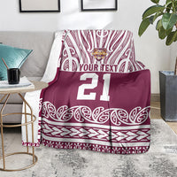 Queensland Maori Nga Hau E Wha Custom Blanket Polynesian Maori Tribal Pattern LT9 - Polynesian Pride