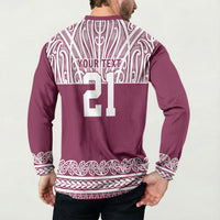 Queensland Maori Nga Hau E Wha Custom Button Sweatshirt Polynesian Maori Tribal Pattern LT9 - Polynesian Pride