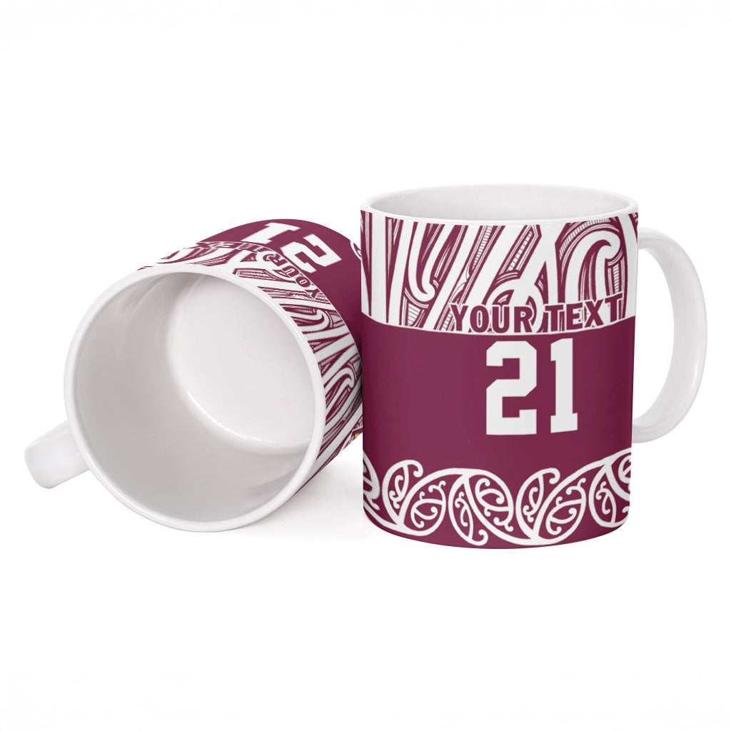 Queensland Maori Nga Hau E Wha Custom Ceramic Mug Polynesian Maori Tribal Pattern LT9 - Polynesian Pride