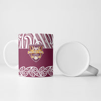 Queensland Maori Nga Hau E Wha Custom Ceramic Mug Polynesian Maori Tribal Pattern LT9 - Polynesian Pride