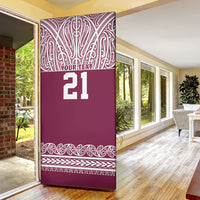 Queensland Maori Nga Hau E Wha Custom Door Cover Polynesian Maori Tribal Pattern LT9 - Polynesian Pride