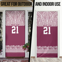 Queensland Maori Nga Hau E Wha Custom Door Cover Polynesian Maori Tribal Pattern LT9 - Polynesian Pride