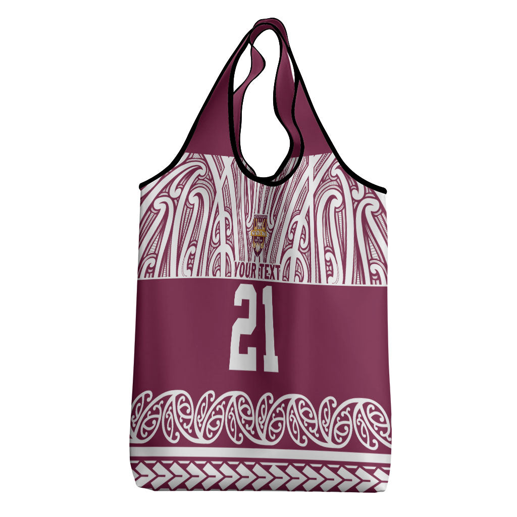 Queensland Maori Nga Hau E Wha Custom Grocery Bag Polynesian Maori Tribal Pattern LT9 - Polynesian Pride