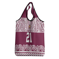 Queensland Maori Nga Hau E Wha Custom Grocery Bag Polynesian Maori Tribal Pattern LT9 - Polynesian Pride
