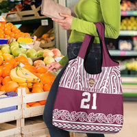 Queensland Maori Nga Hau E Wha Custom Grocery Bag Polynesian Maori Tribal Pattern LT9 - Polynesian Pride