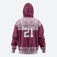 Queensland Maori Nga Hau E Wha Custom Hoodie Polynesian Maori Tribal Pattern LT9 - Polynesian Pride