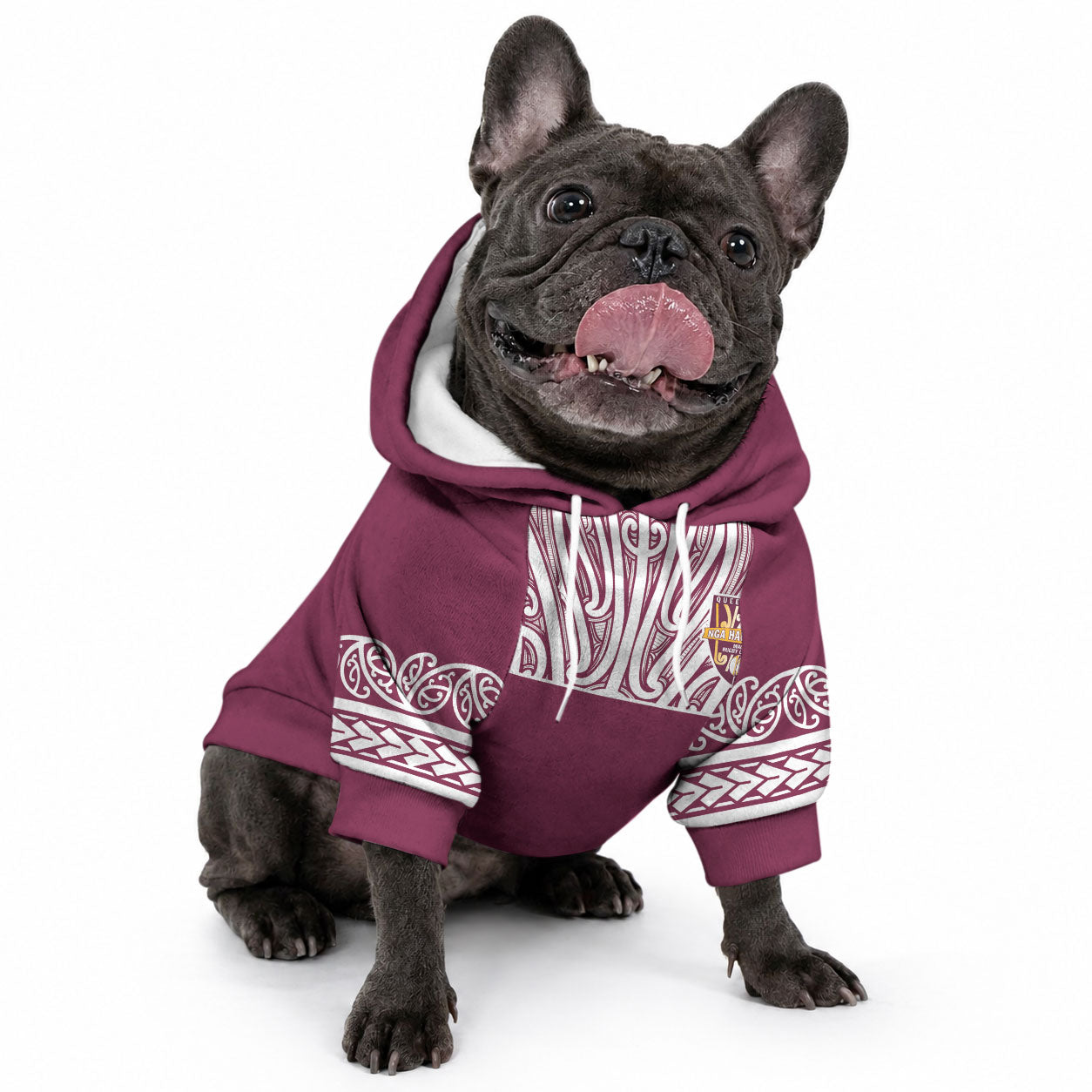Queensland Maori Nga Hau E Wha Custom Pet Hoodie Polynesian Maori Tribal Pattern LT9 - Polynesian Pride