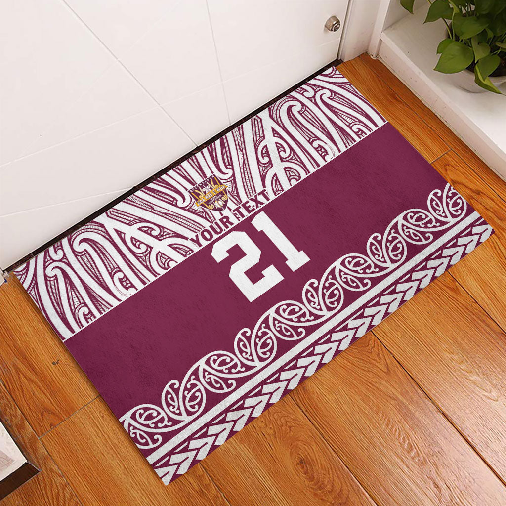Queensland Maori Nga Hau E Wha Custom Rubber Doormat Polynesian Maori Tribal Pattern LT9 - Polynesian Pride