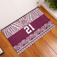 Queensland Maori Nga Hau E Wha Custom Rubber Doormat Polynesian Maori Tribal Pattern LT9 - Polynesian Pride