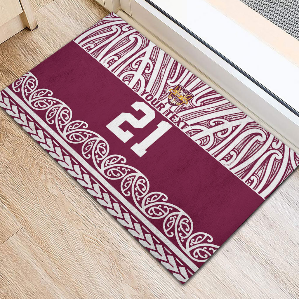 Queensland Maori Nga Hau E Wha Custom Rubber Doormat Polynesian Maori Tribal Pattern LT9 - Polynesian Pride