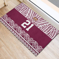 Queensland Maori Nga Hau E Wha Custom Rubber Doormat Polynesian Maori Tribal Pattern LT9 - Polynesian Pride