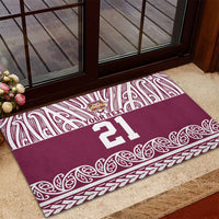 Queensland Maori Nga Hau E Wha Custom Rubber Doormat Polynesian Maori Tribal Pattern LT9 - Polynesian Pride