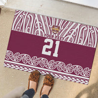 Queensland Maori Nga Hau E Wha Custom Rubber Doormat Polynesian Maori Tribal Pattern LT9 - Polynesian Pride