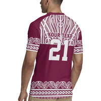 Queensland Maori Nga Hau E Wha Custom Rugby Jersey Polynesian Maori Tribal Pattern LT9 - Polynesian Pride