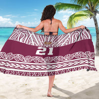 Queensland Maori Nga Hau E Wha Custom Sarong Polynesian Maori Tribal Pattern LT9 - Polynesian Pride