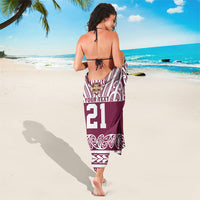 Queensland Maori Nga Hau E Wha Custom Sarong Polynesian Maori Tribal Pattern LT9 - Polynesian Pride