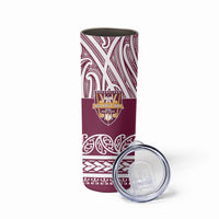 Queensland Maori Nga Hau E Wha Custom Skinny Tumbler Polynesian Maori Tribal Pattern LT9 - Polynesian Pride