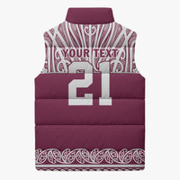 Queensland Maori Nga Hau E Wha Custom Sleeveless Puffer Jacket Polynesian Maori Tribal Pattern LT9 - Polynesian Pride