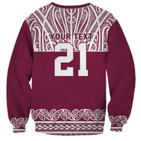 Queensland Maori Nga Hau E Wha Custom Sweatshirt Polynesian Maori Tribal Pattern LT9 - Polynesian Pride