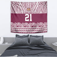Queensland Maori Nga Hau E Wha Custom Tapestry Polynesian Maori Tribal Pattern LT9 - Polynesian Pride