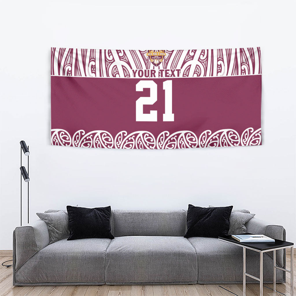 Queensland Maori Nga Hau E Wha Custom Tapestry Polynesian Maori Tribal Pattern LT9 - Polynesian Pride