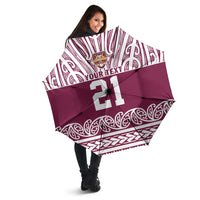 Queensland Maori Nga Hau E Wha Custom Umbrella Polynesian Maori Tribal Pattern LT9 - Polynesian Pride